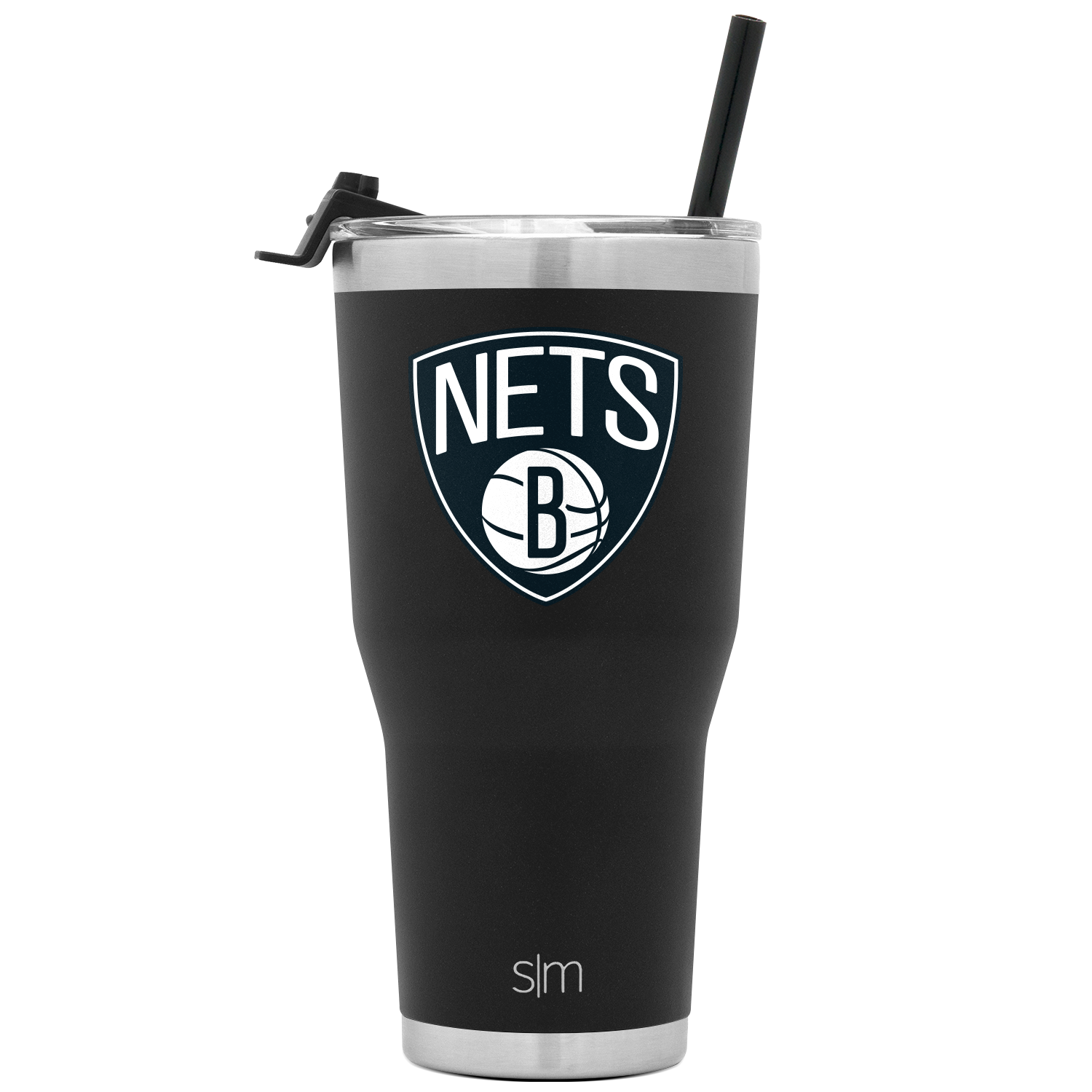 NBA Cruiser Tumbler with Flip Lid and Straw - Brooklyn Nets