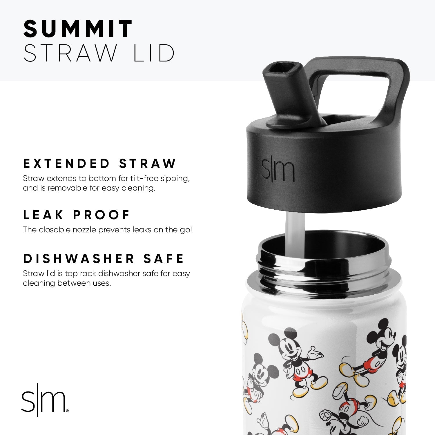 Summit Kids Water Bottle with Straw Lid - 14oz