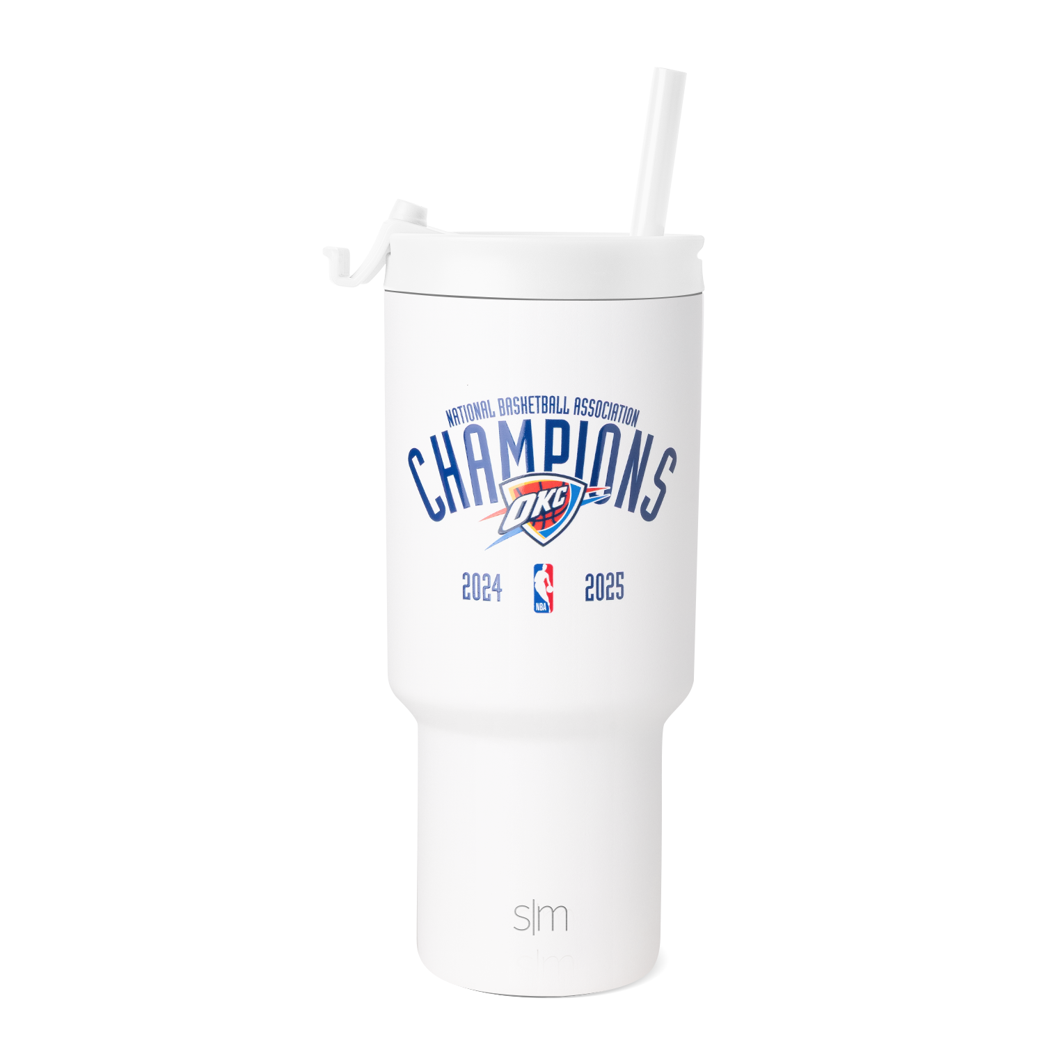 NBA Trek Tumbler with Flip Lid - OKC Thunder Champions - Blue