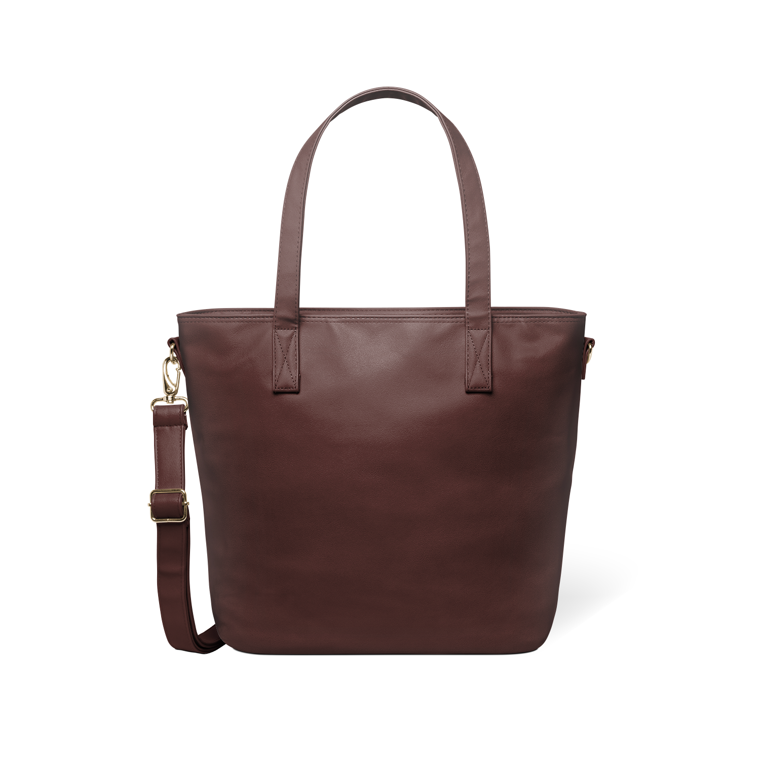 Harper Tote - Mahogany / Vegan Leather
