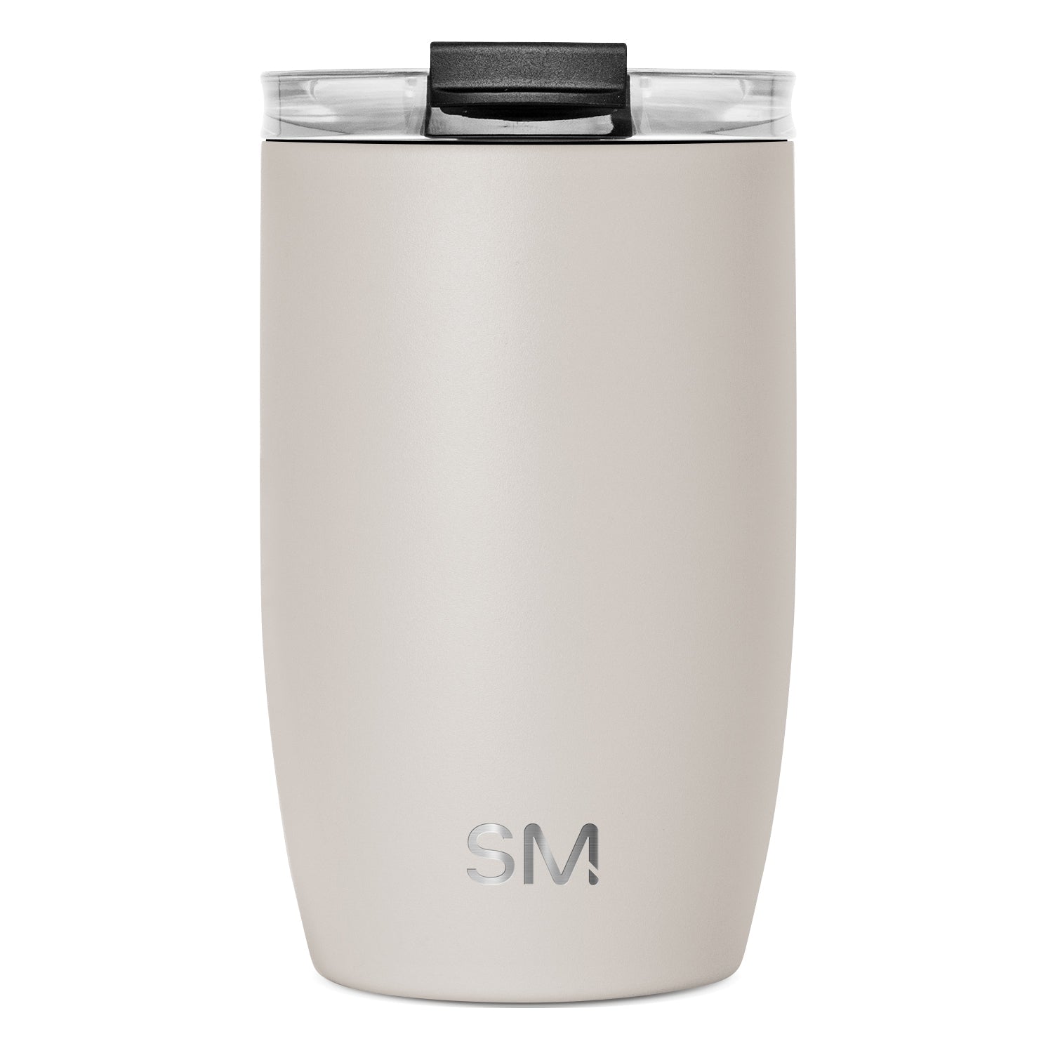 Voyager Tumbler with Clear Flip Lid & Straw - 12oz / Almond Birch / Flip + Straw