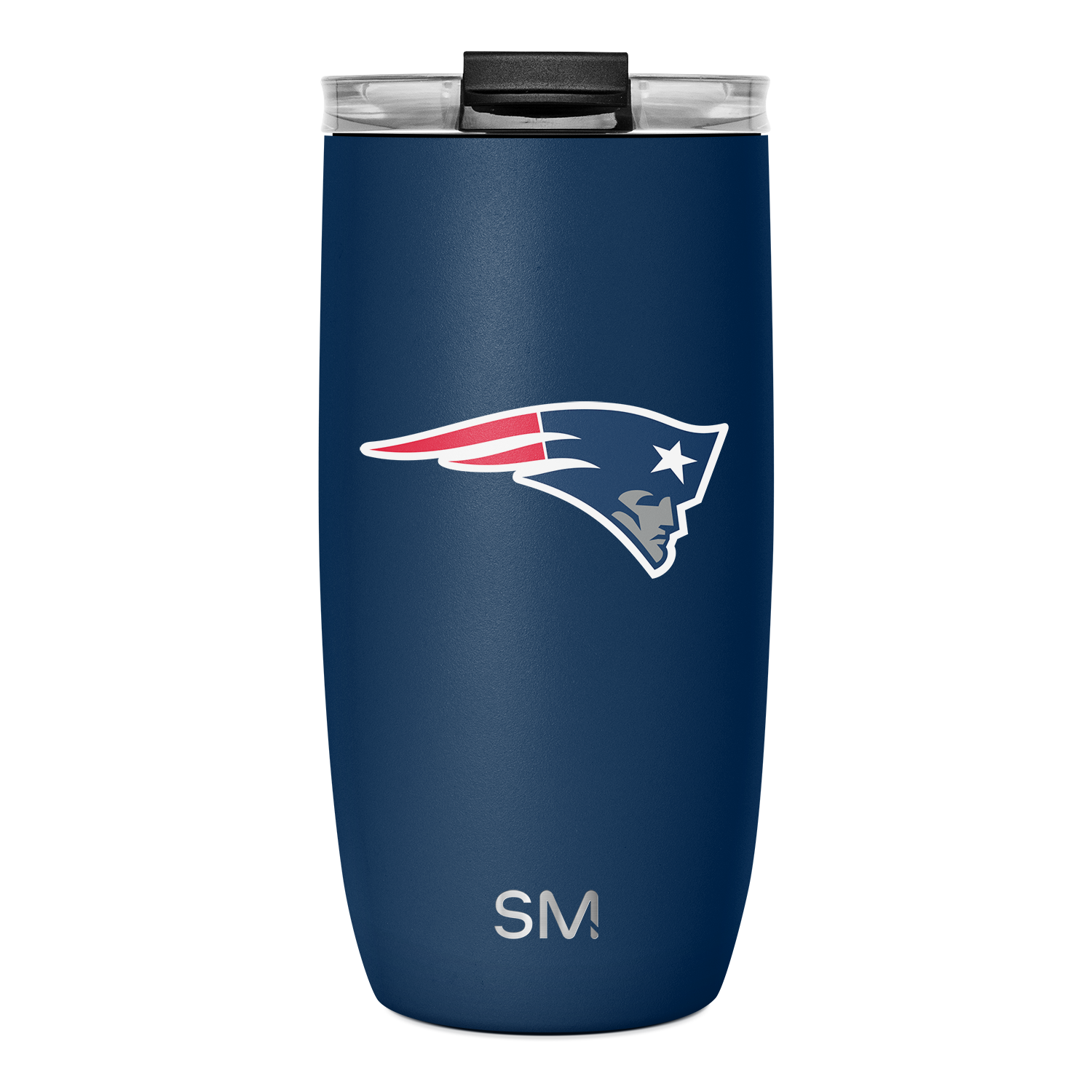NFL Voyager Tumbler with Clear Flip Lid & Straw - New England Patriots