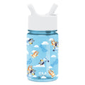 Summit Kids Plastic Water Bottle with Straw Lid - Bluey Sky / BU-SKY-M
