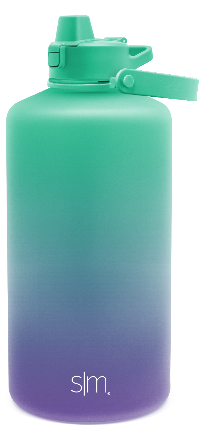 Plastic Summit With Simple Flip Silicone Straw Lid - 128oz / Aurora