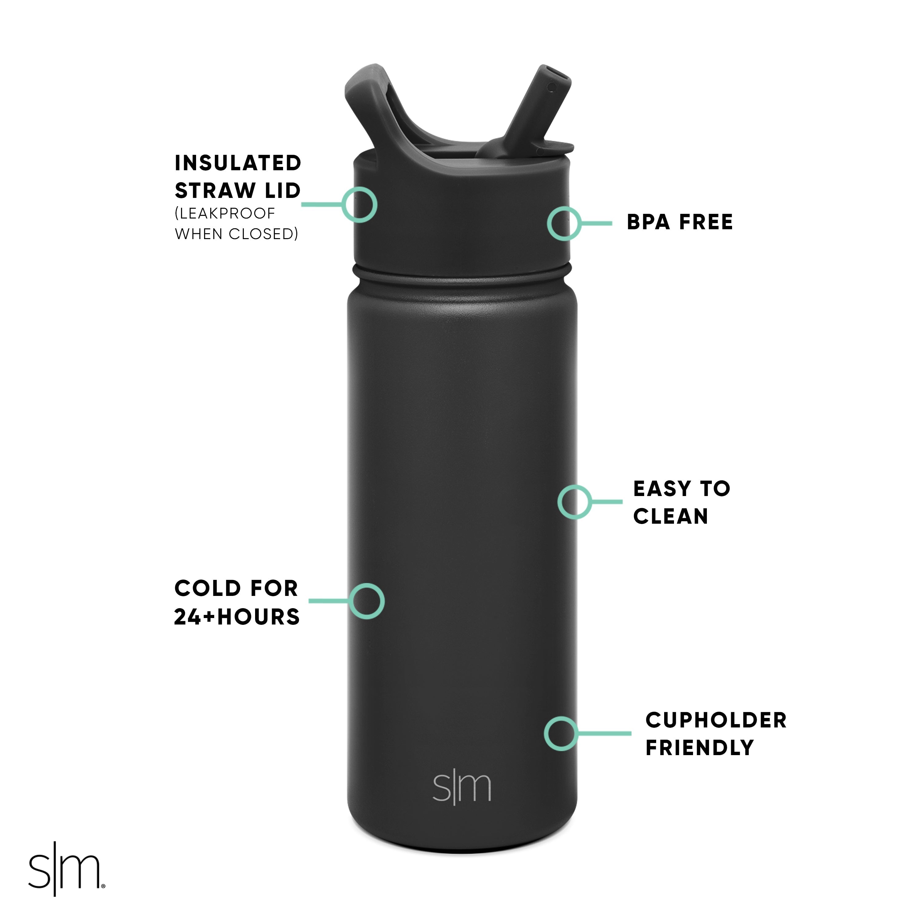 Summit Kids Water Bottle with Straw Lid - 18oz - SMF