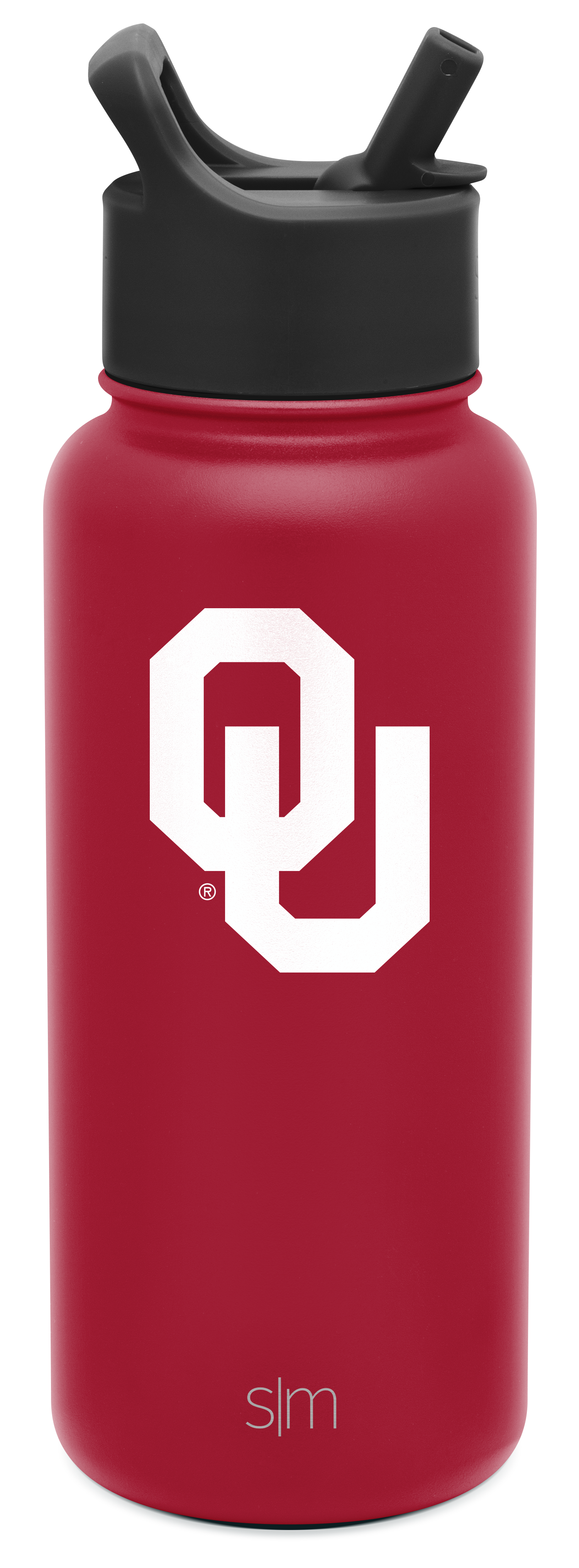 Collegiate Summit Water Bottle with Straw Lid - Oklahoma