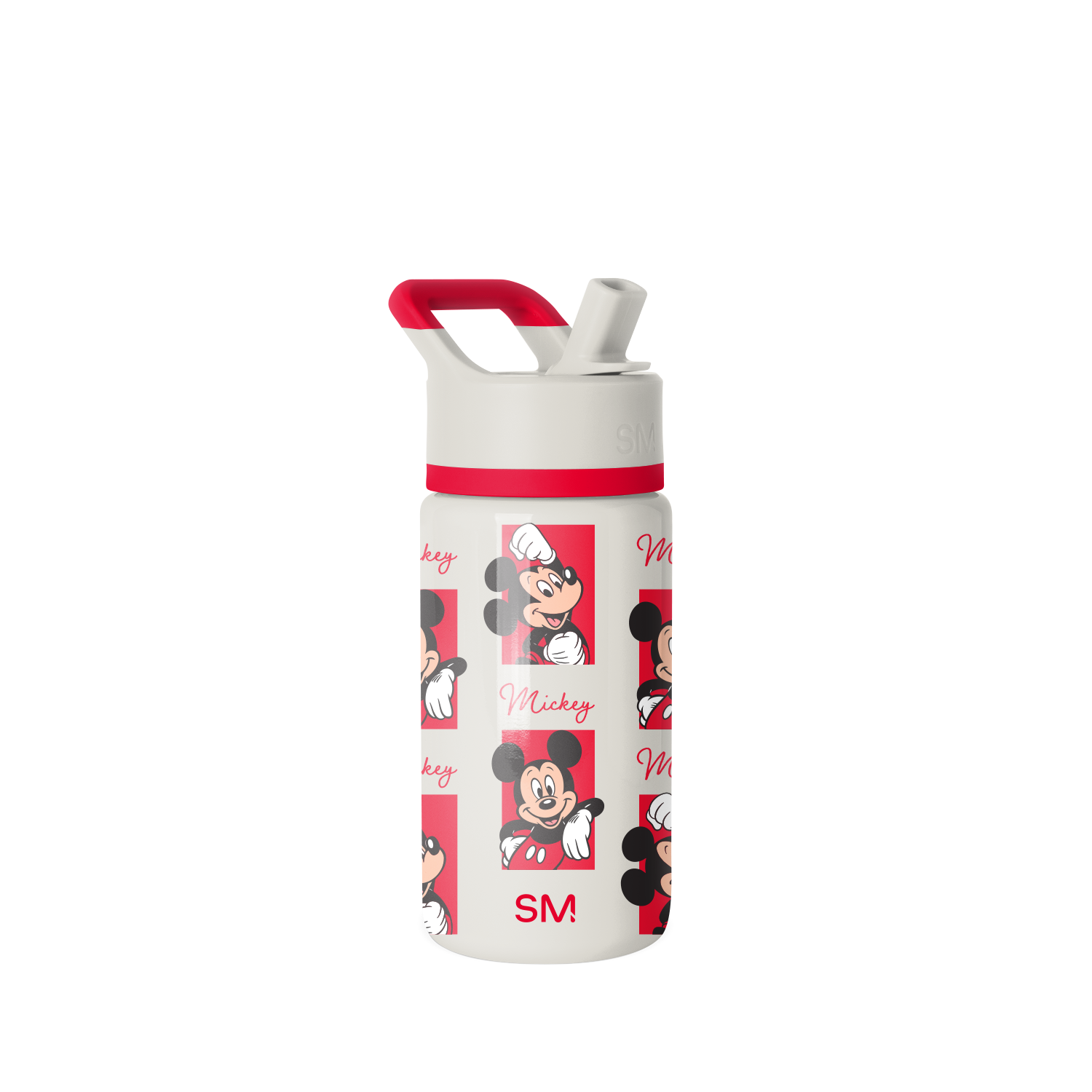 Summit Kids Water Bottle with Straw Lid - 14oz - Mickey Montage / Straw / SM2