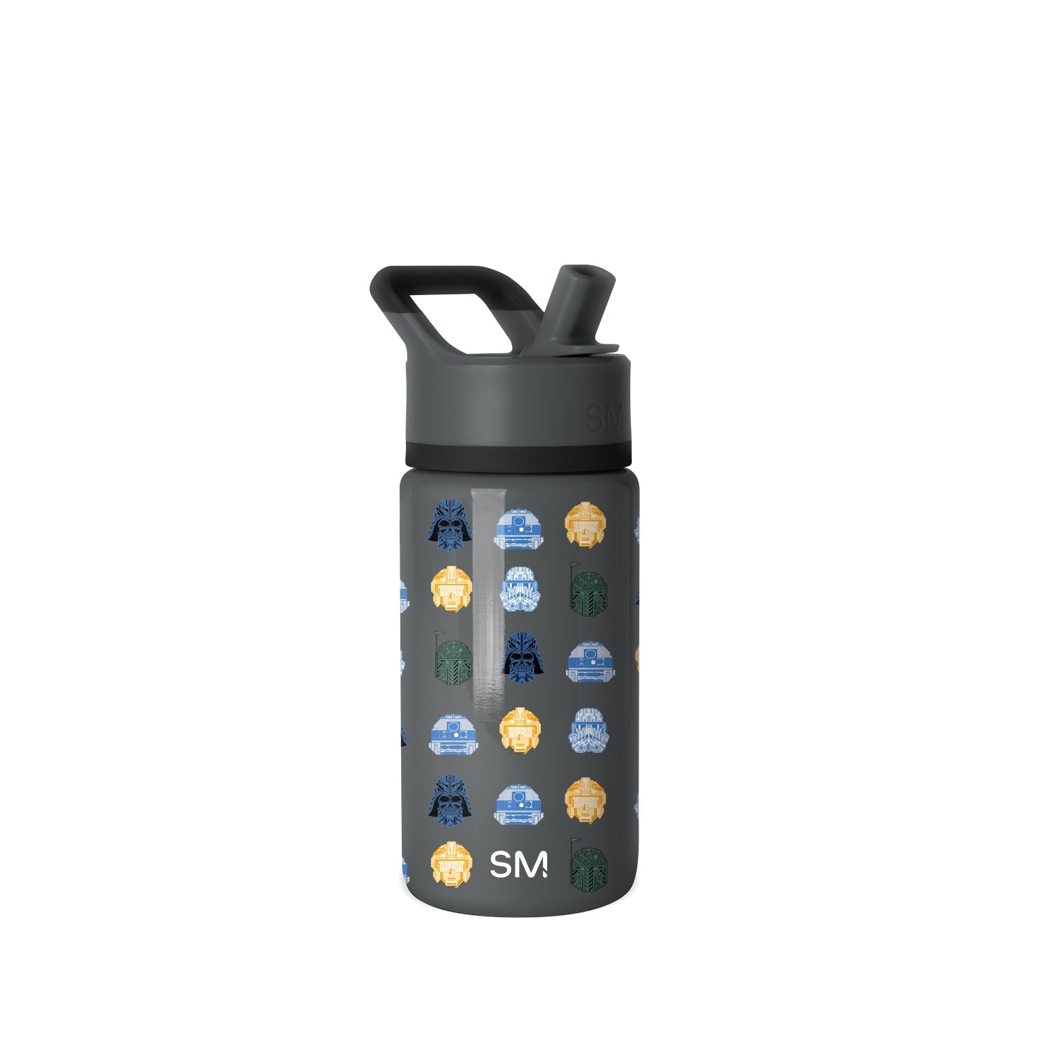 Summit Kids Water Bottle with Straw Lid - 14oz - Star Wars Helmets / Straw / SM2