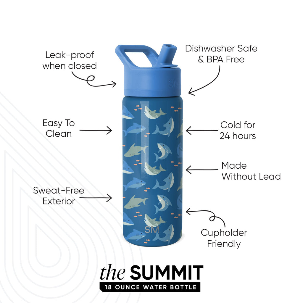 Summit Kids Water Bottle with Straw Lid - 14oz