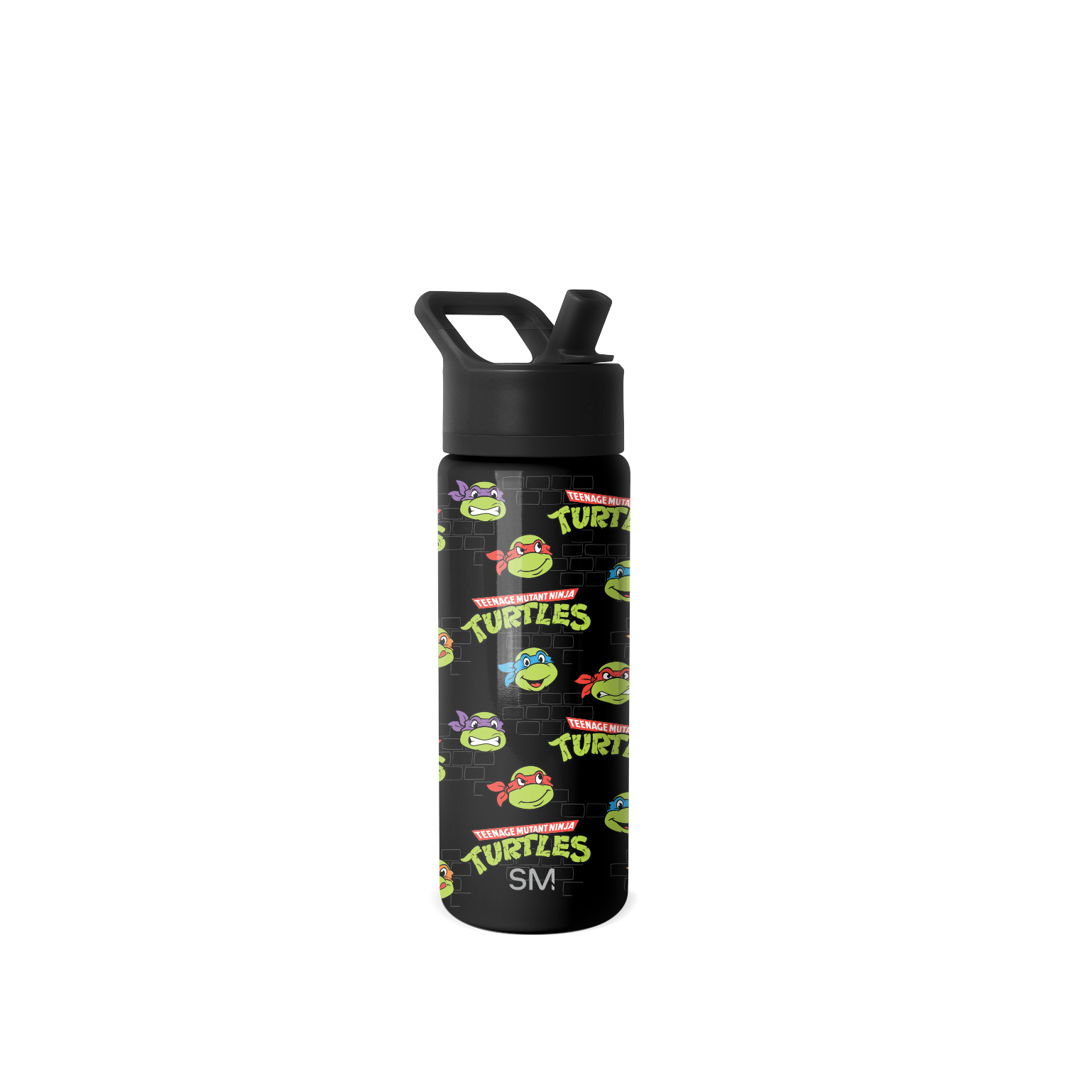 Summit Kids Water Bottle with Straw Lid - 18oz - SM2 - Teenage Mutant Ninja Turtles Turtles Unite