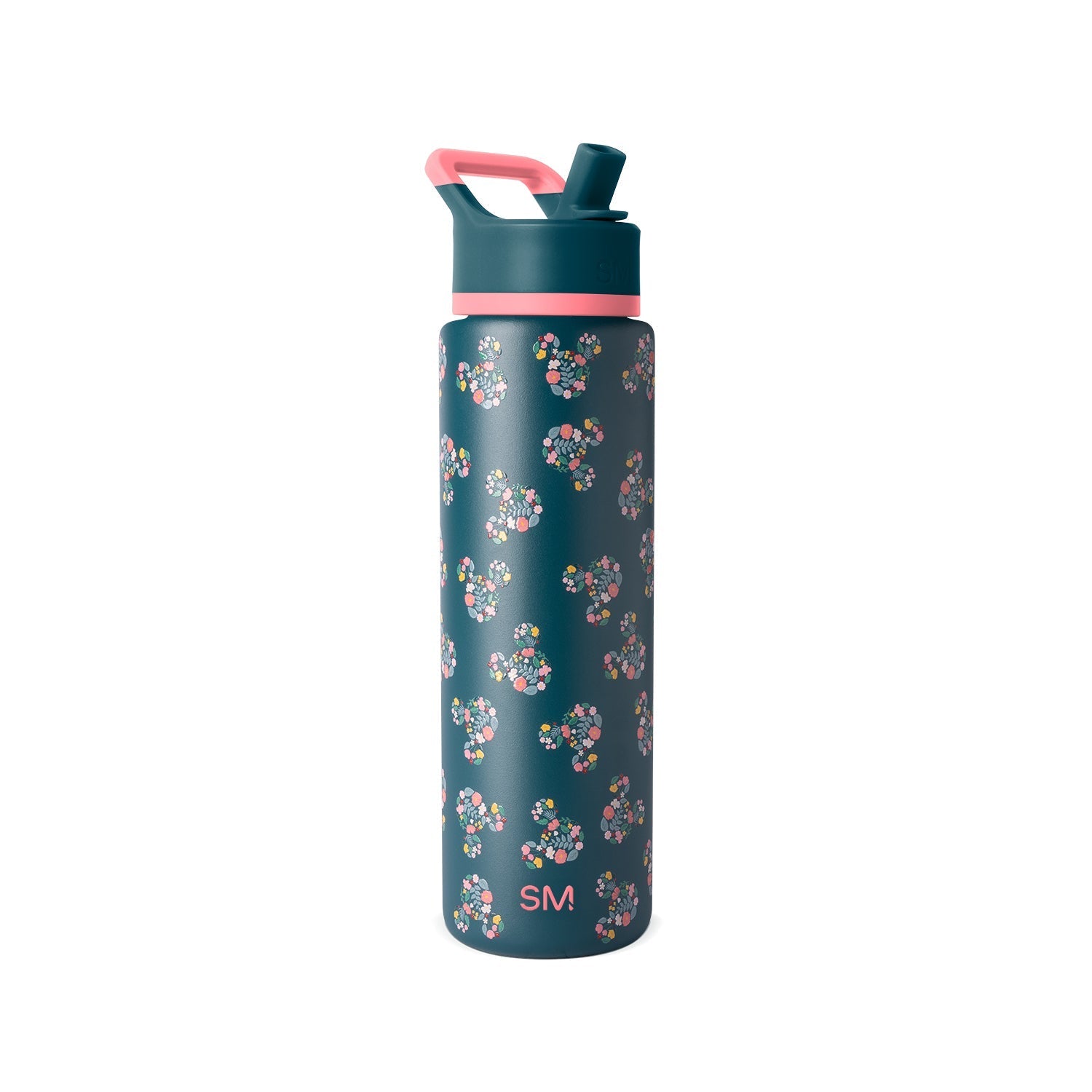 Summit Water Bottle with Straw Lid - 30oz / Mickey Mouse Floral Riptide