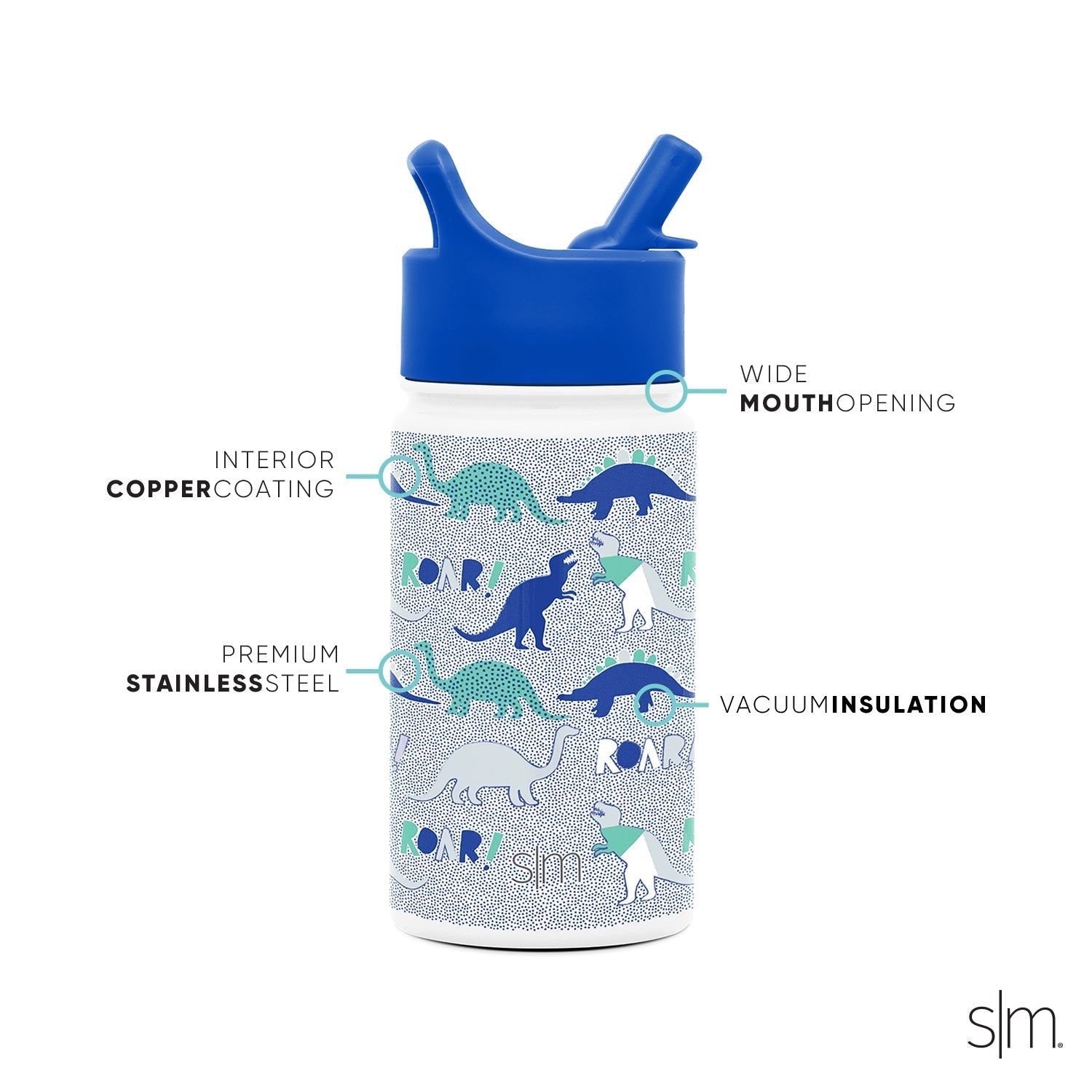 Summit Kids Water Bottle with Straw Lid - 14oz