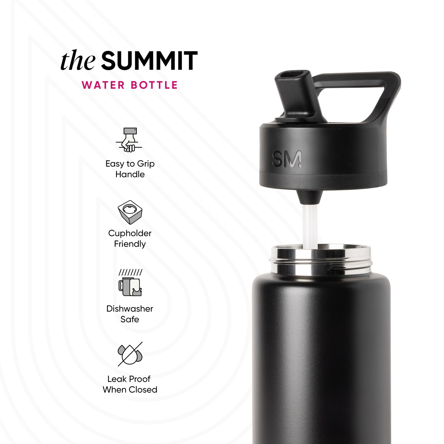 Summit Kids Water Bottle with Straw Lid - 14oz