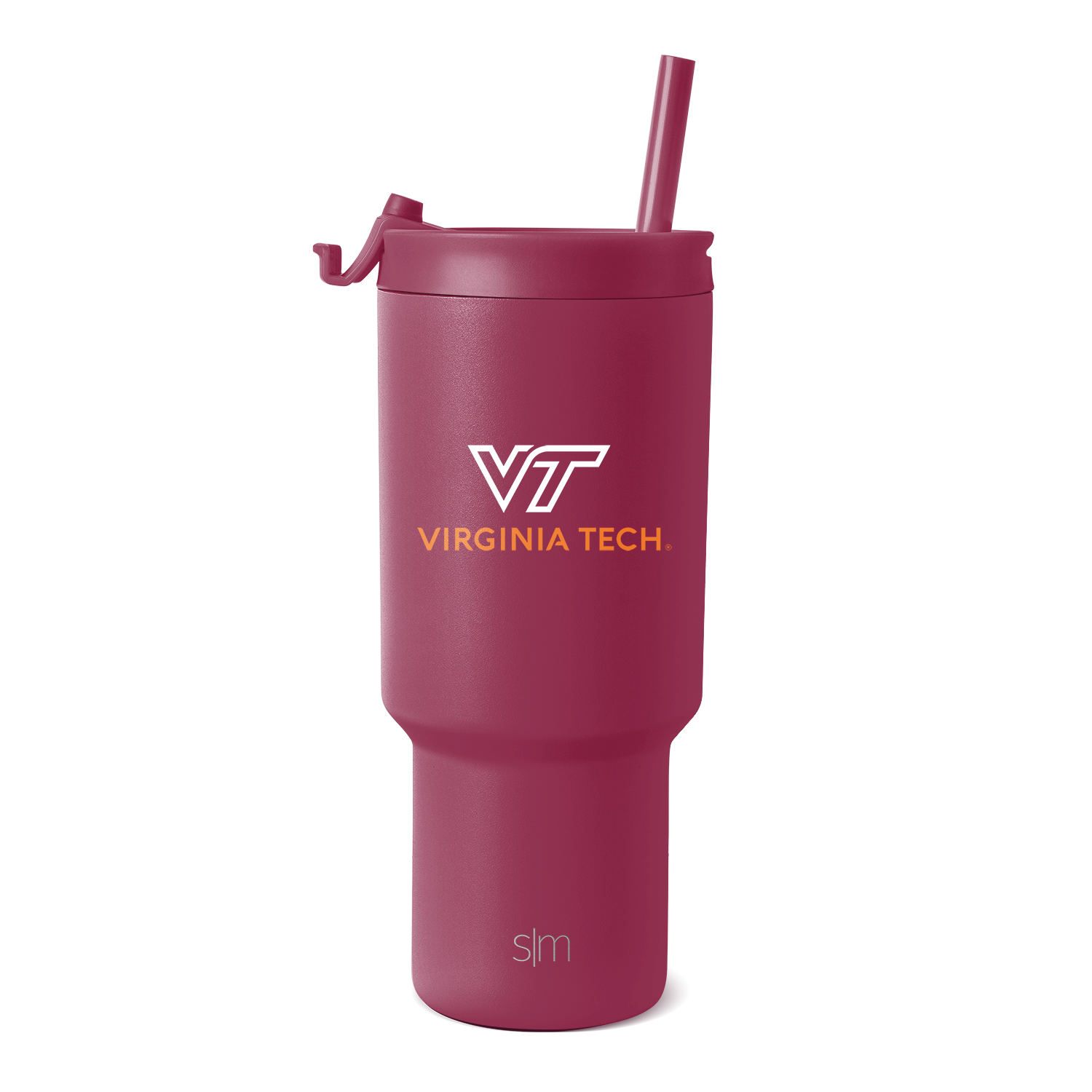 Collegiate Trek Tumbler - 30oz / Virginia Tech / Flip + Straw