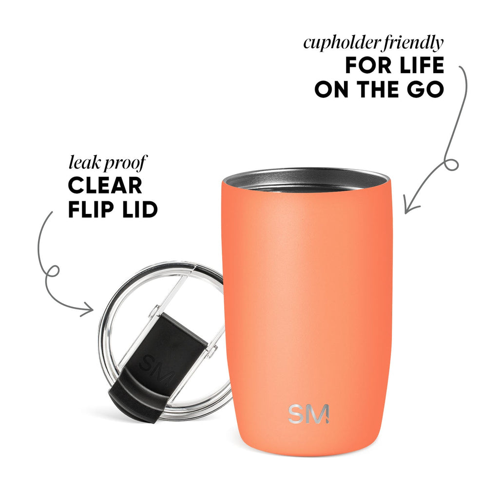 Voyager Tumbler with Clear Flip Lid & Straw
