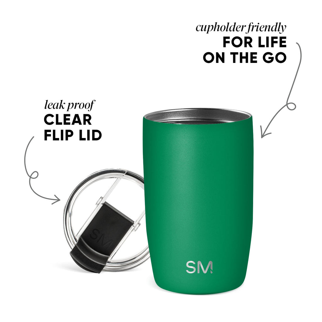 Voyager Tumbler with Clear Flip Lid & Straw