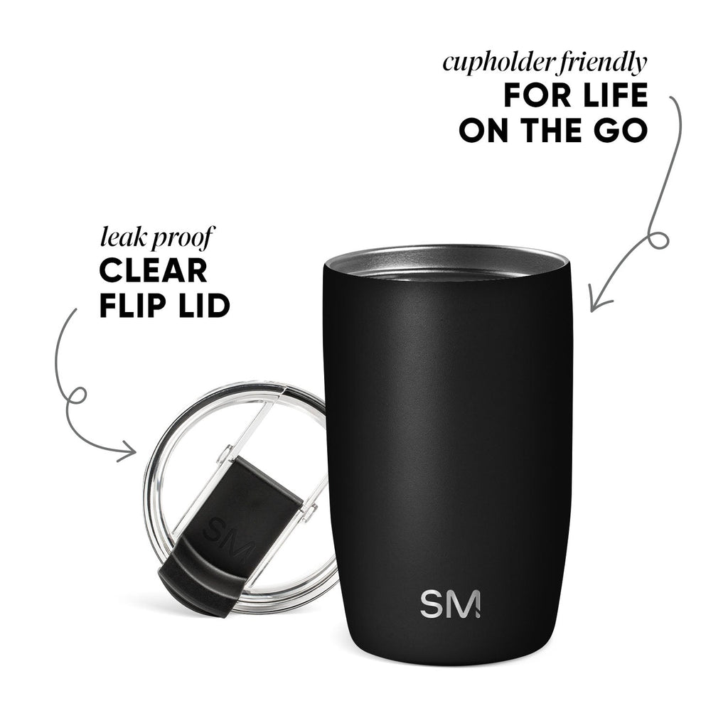 Voyager Tumbler with Clear Flip Lid & Straw