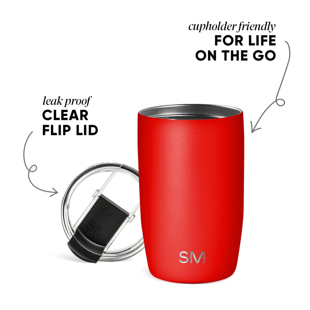 Voyager Tumbler with Clear Flip Lid & Straw