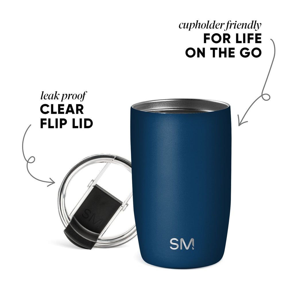Voyager Tumbler with Clear Flip Lid & Straw