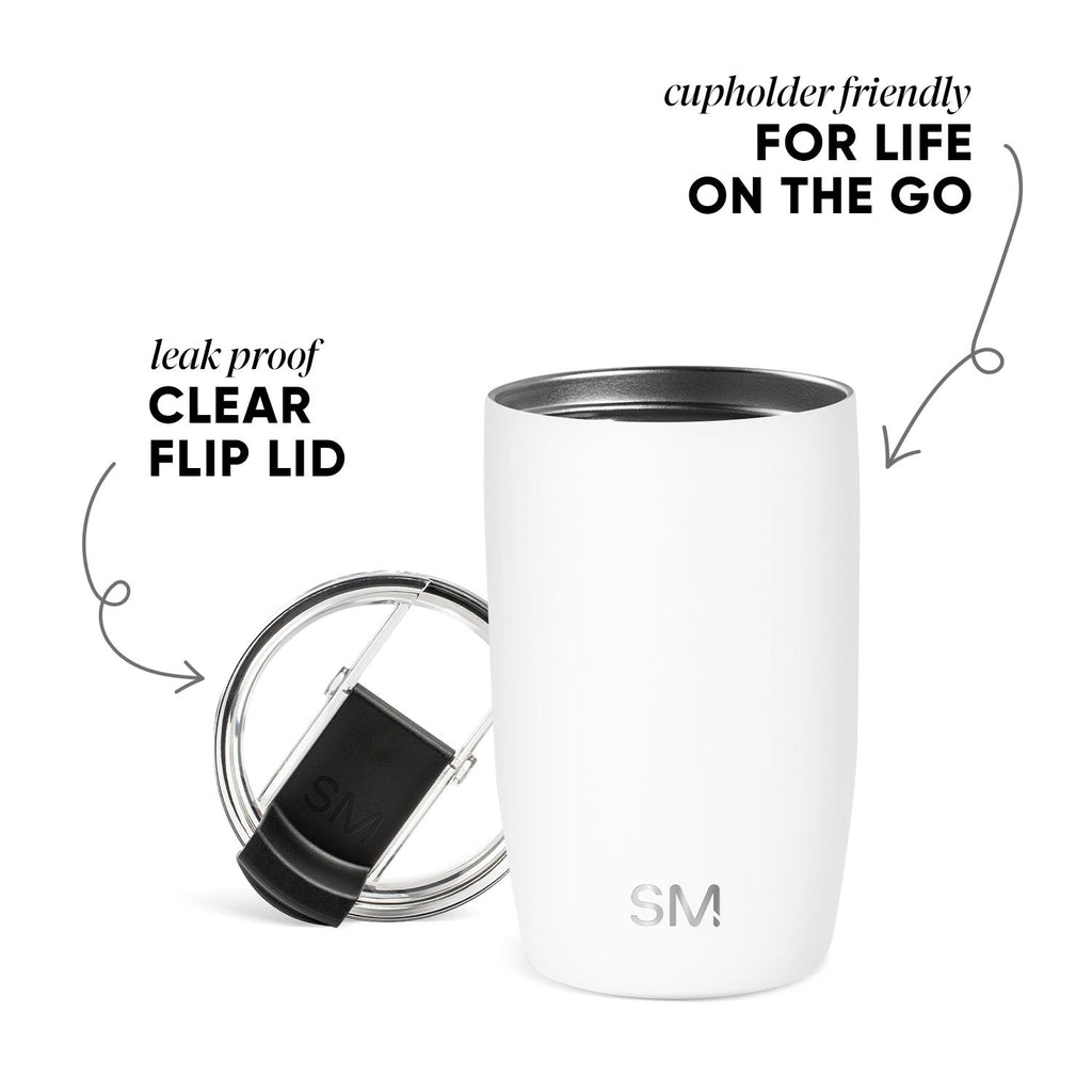 Voyager Tumbler with Clear Flip Lid & Straw
