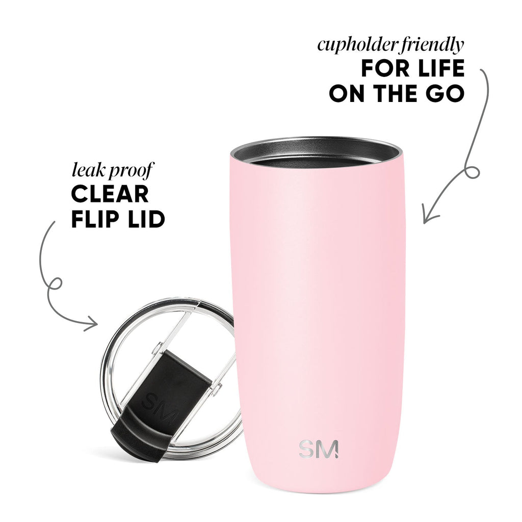 Voyager Tumbler with Clear Flip Lid & Straw