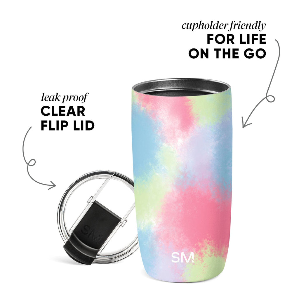 Voyager Tumbler with Clear Flip Lid & Straw