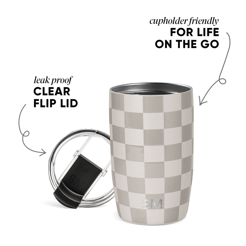 Voyager Tumbler with Clear Flip Lid & Straw