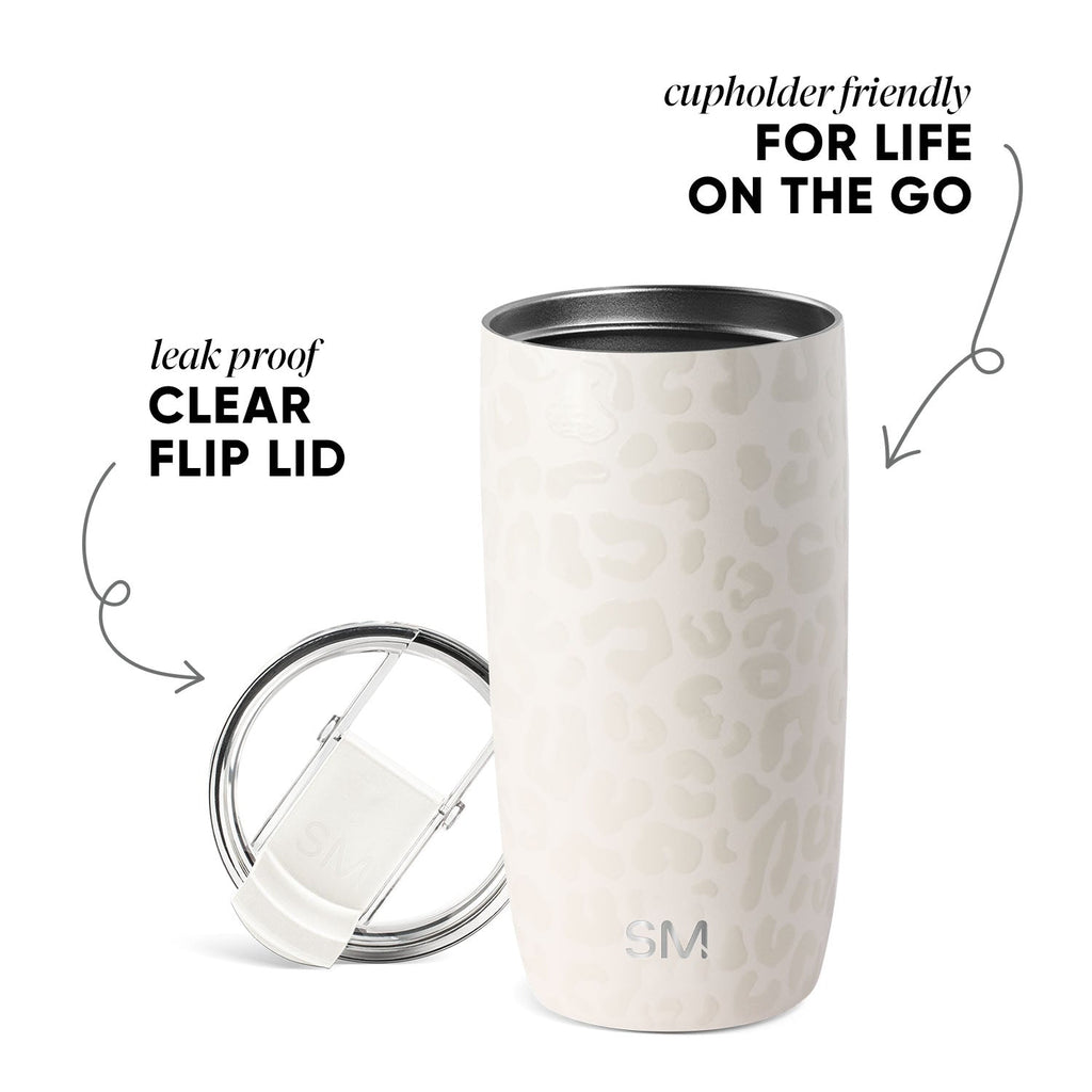 Voyager Tumbler with Clear Flip Lid & Straw