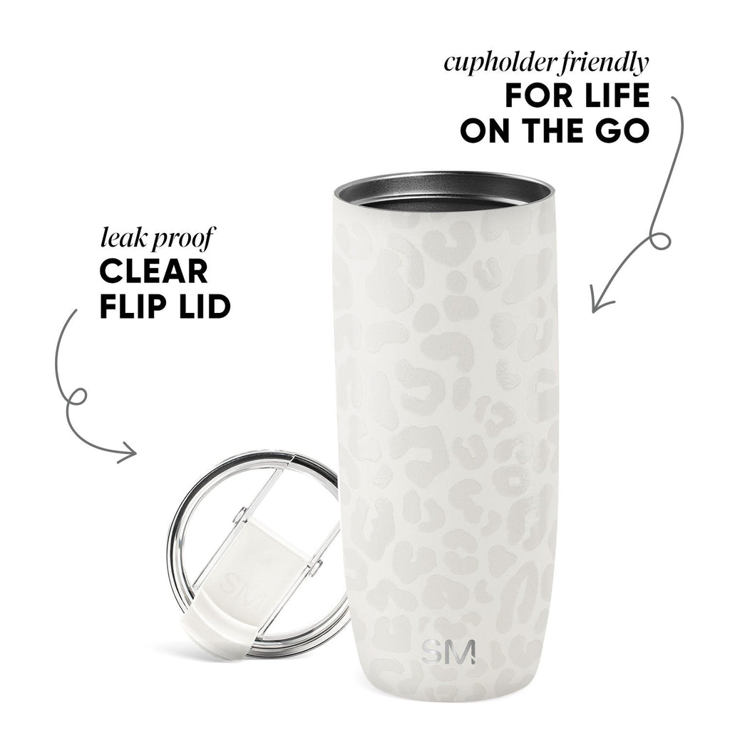 Voyager Tumbler with Clear Flip Lid & Straw