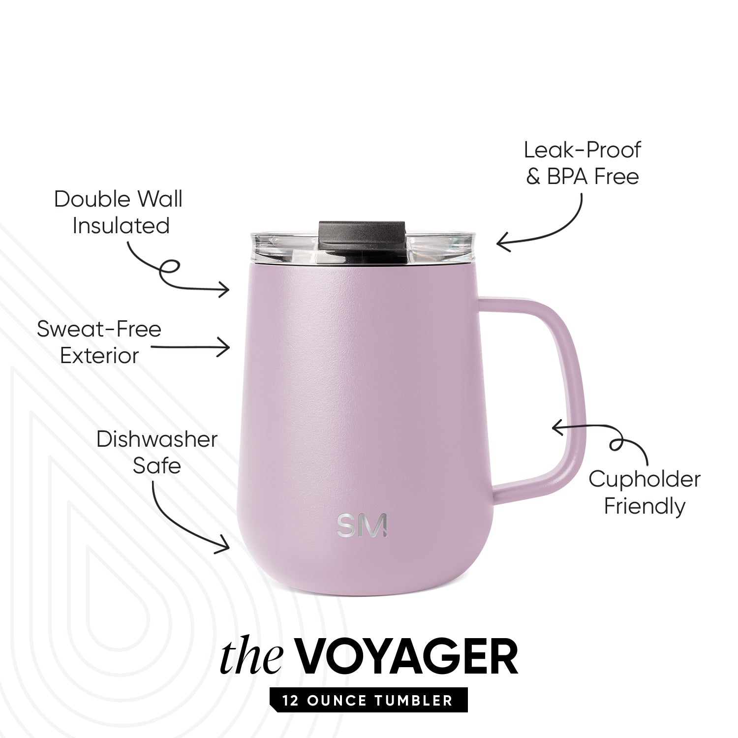 Voyager Coffee Mug with Handle - 12 oz