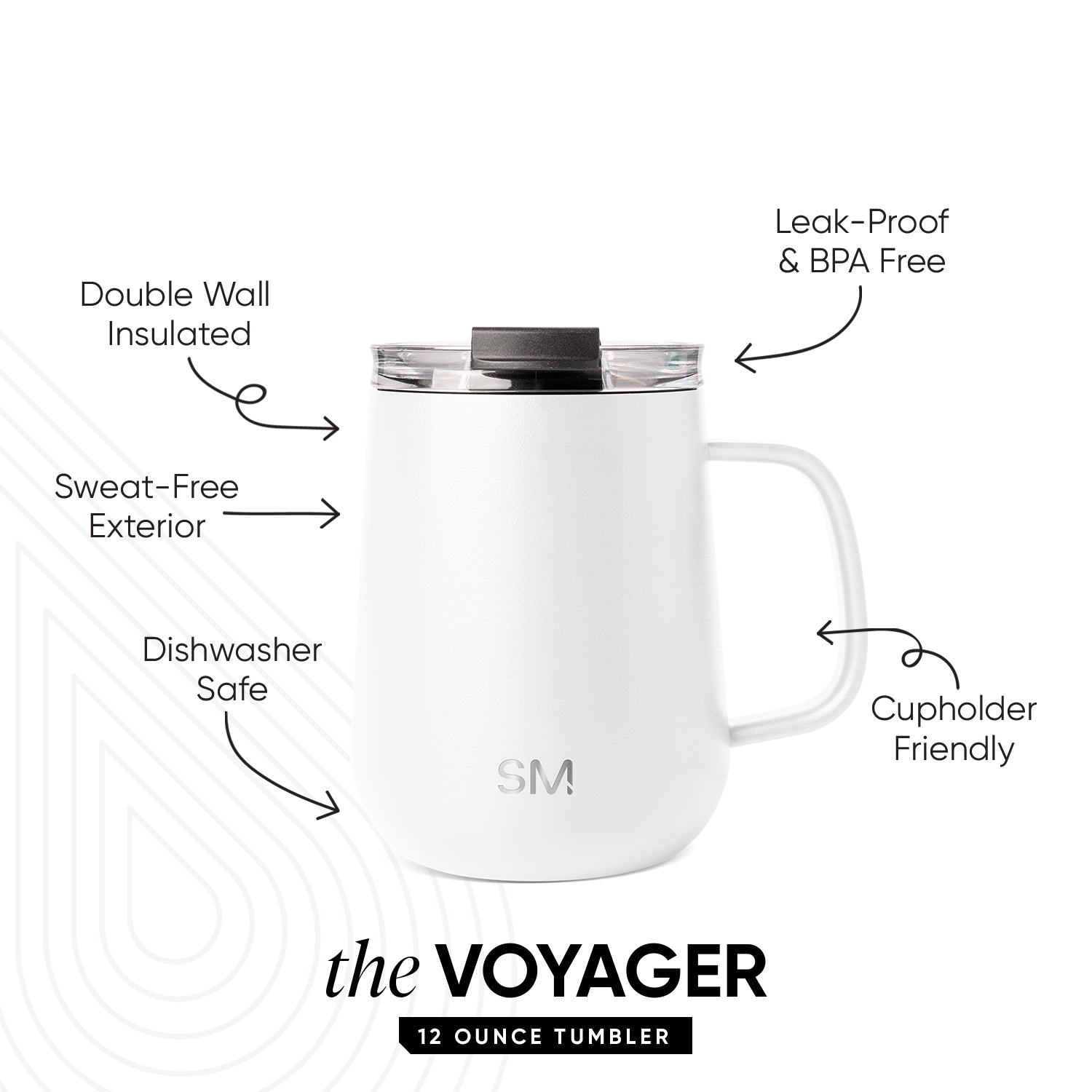 Voyager Coffee Mug with Handle - 12 oz