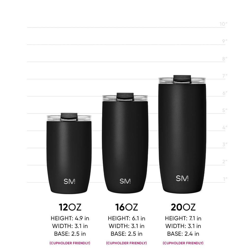 Voyager Tumbler with Clear Flip Lid & Straw