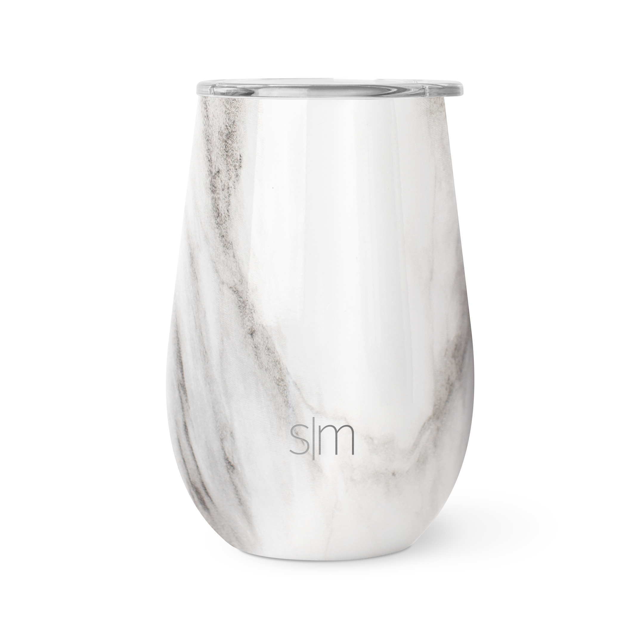 Spirit Wine Tumbler - Carrara Marble
